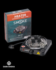 Fornello elettrico carbone Smoke2u Hotplate 1000W per accensione rapida del carbone da narghilè, sicuro e compatto.